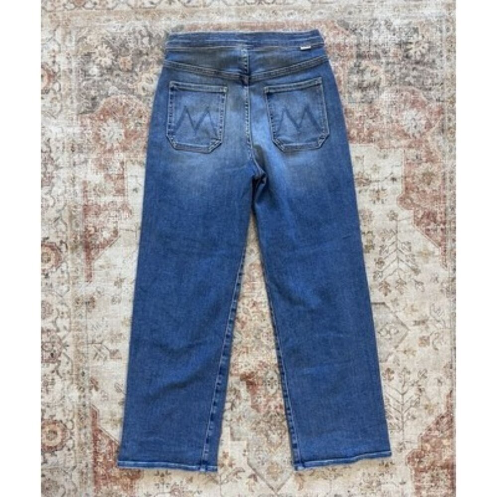 Mother The Tie Patch Rambler Jean Hop On Hop Off Jeans Womens Size 29 Stretch - Picture 10 of 10
